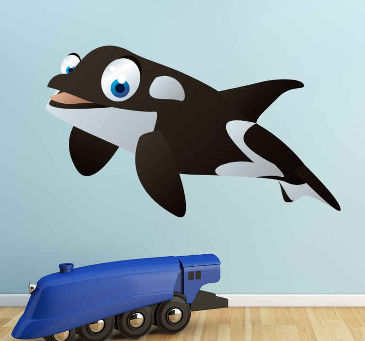 Tenstickers Sticker kinderkamer orca