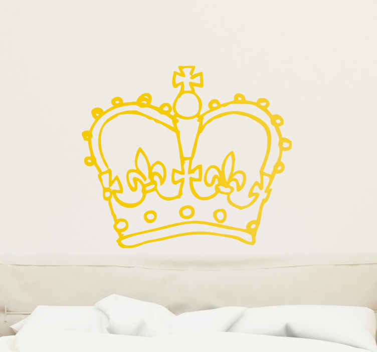 Tenstickers Sticker koningin kroon