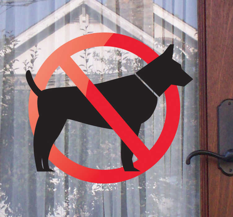 Tenstickers Verboden voor Honden Sticker