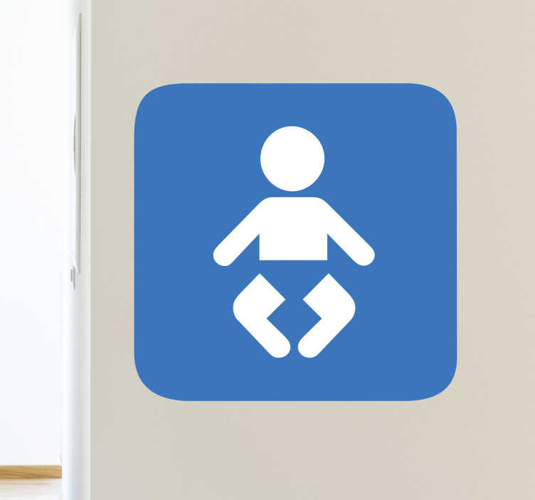 Tenstickers Sticker verschoonruimte baby