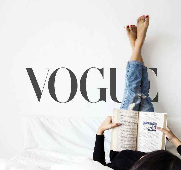 Tenstickers Vogue tekst stickers