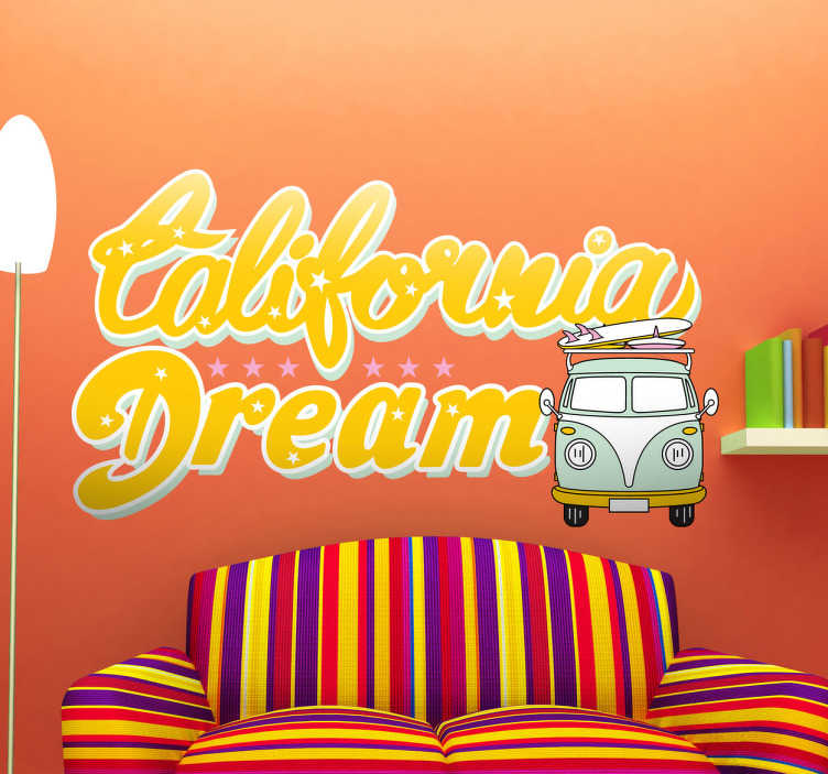 Tenstickers Sticker California Dream