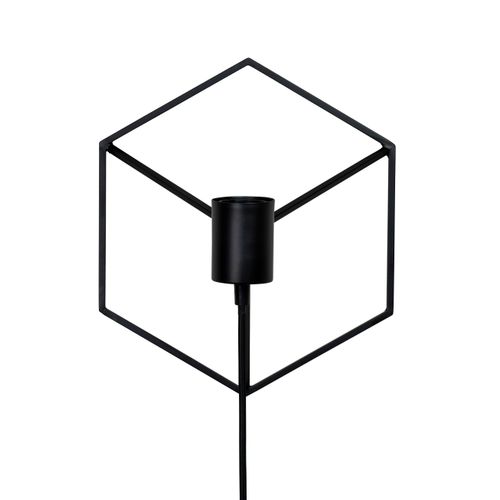 Dyberg Larsen Wandlamp Cube Zwart Ø25.5cm E27