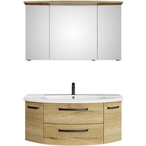 Saphir Badmeubelset Serie 4010 2-teilig Keramik-Waschtisch mit LED-Spiegelschrank (set)