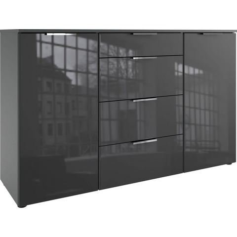 Wimex Kast met laden en deuren Level36 C by fresh to go met glaselementen voor, soft-closefunctie, 135 cm breed