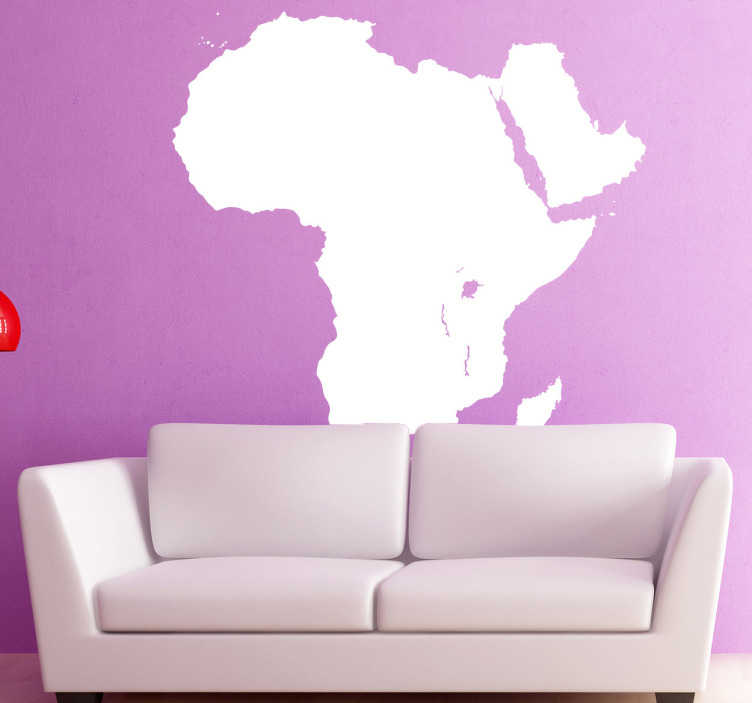 Tenstickers Sticker map Afrika