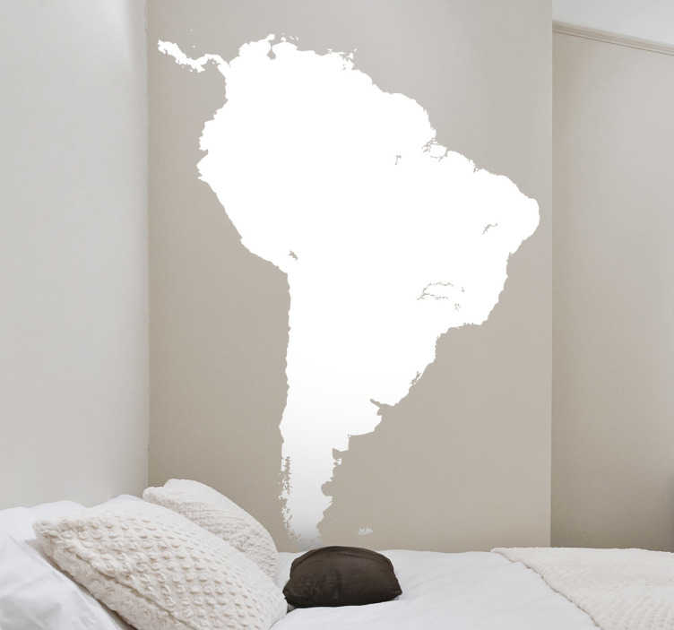 Tenstickers Sticker silhouette Zuid-Amerika