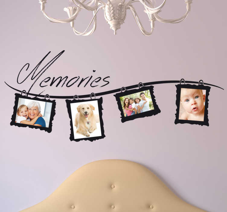 Tenstickers sticker fotokaders memories decoratie
