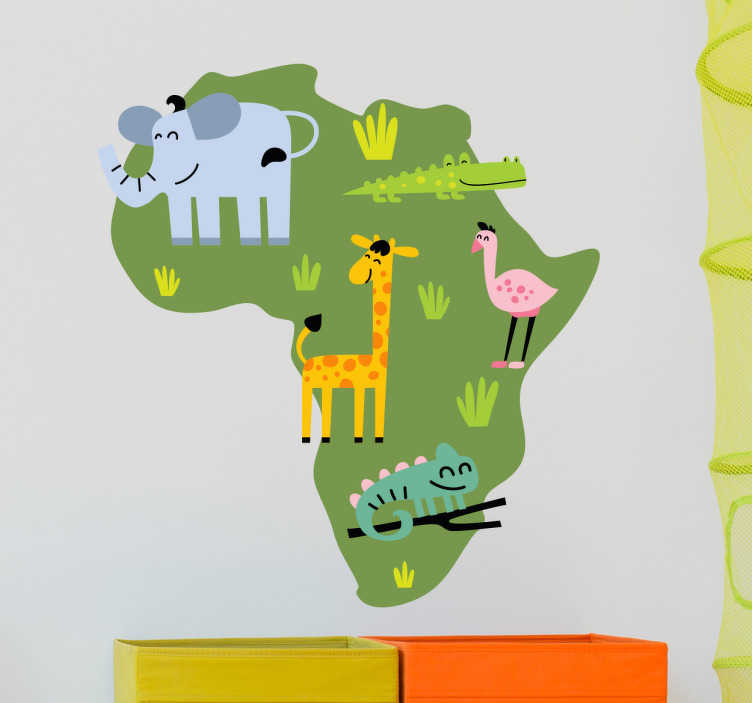 Tenstickers Sticker dieren Afrika