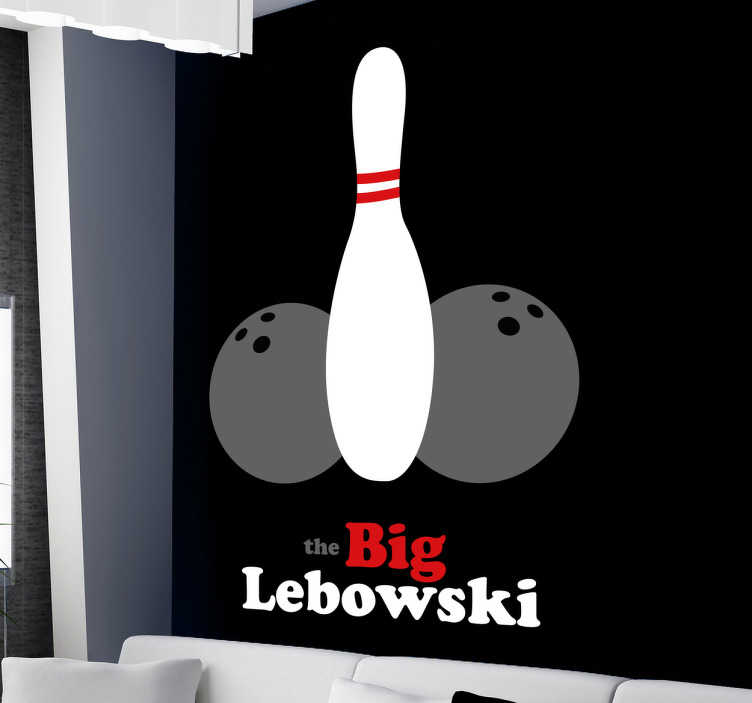 Tenstickers Muursticker The big Lebowski bowling