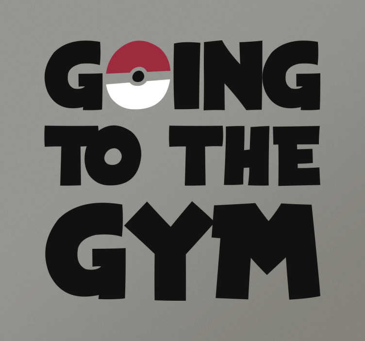 Tenstickers Muursticker Pokemon Going To The Gym