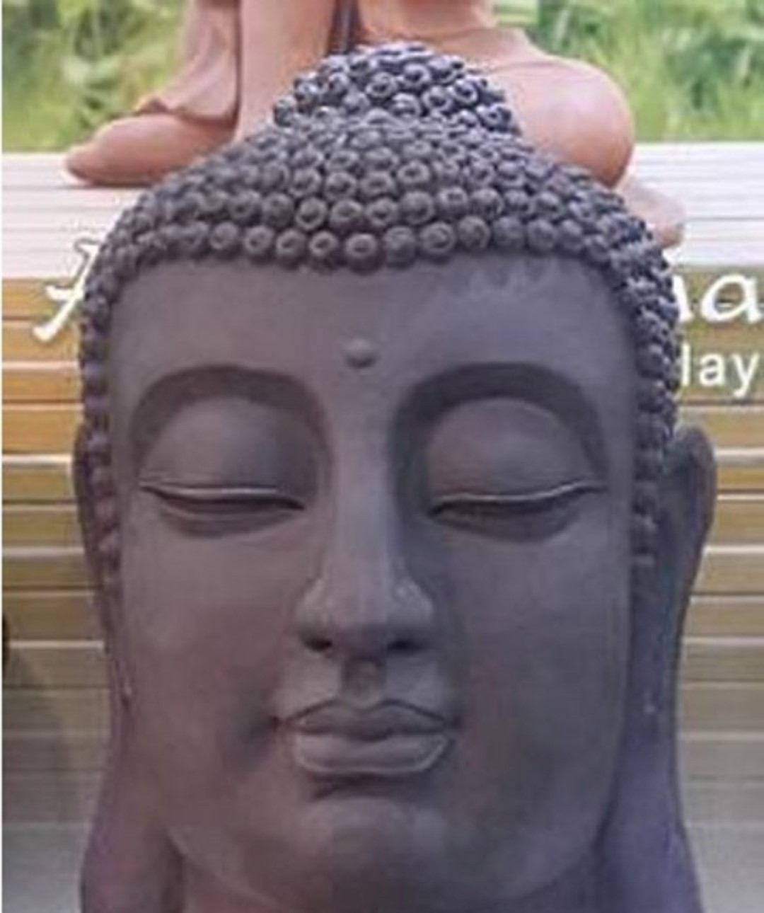 StonE'lite Boeddha hoofd l 70 cm - 