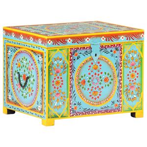 VIDAXL Aufbewahrungsbox Handbemalt 50x40x40 Cm Mango Massivholz