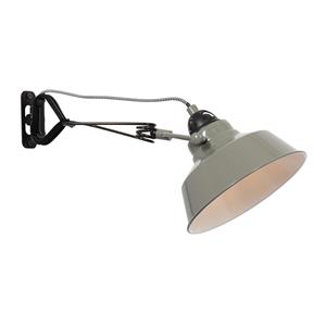 Mexlite Wandlamp Nove | 1-lichts | E27 | draai- en kantelbaar | groen mat |Ø 18 cm