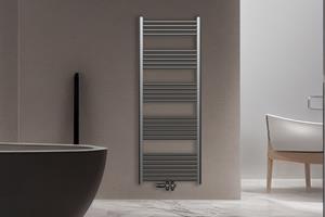 SaniGoods Base handdoek radiator 160x60cm 557 watt MO aansluiting geborsteld gunmetal