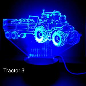 Ontwerp-zelf 3D LED LAMP - TRACTOR MET AANHANGER 3