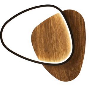 Eco-Light LED-Wandleuchte Ovest, holz hell, Länge 45 cm, Holz, CCT