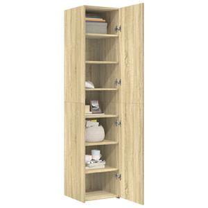 vidaXL Hoge kast 40x42,5x185 cm bewerkt hout sonoma eikenkleurig