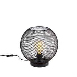 QAZQA Moderne tafellamp zwart - Mesh Ball