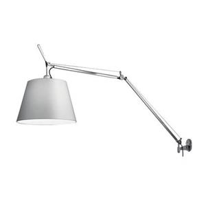 Artemide Tolomeo Mega wandlamp retrofit schakelaar alu grijs satijn 42