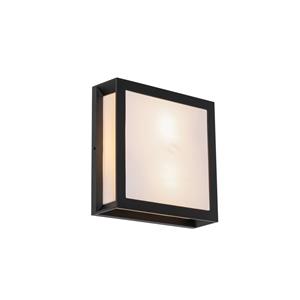 QAZQA Moderne buiten wandlamp zwart 2-lichts IP44 - Jeffrey