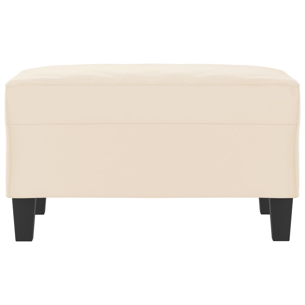 vidaXL Voetenbank 70x55x41 cm microvezelstof beige