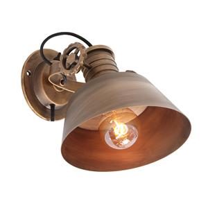 Anne Light&home Wandlamp Sprocket | 1 lichts | draai-&kantelbaar |Ø 19 cm | taupe