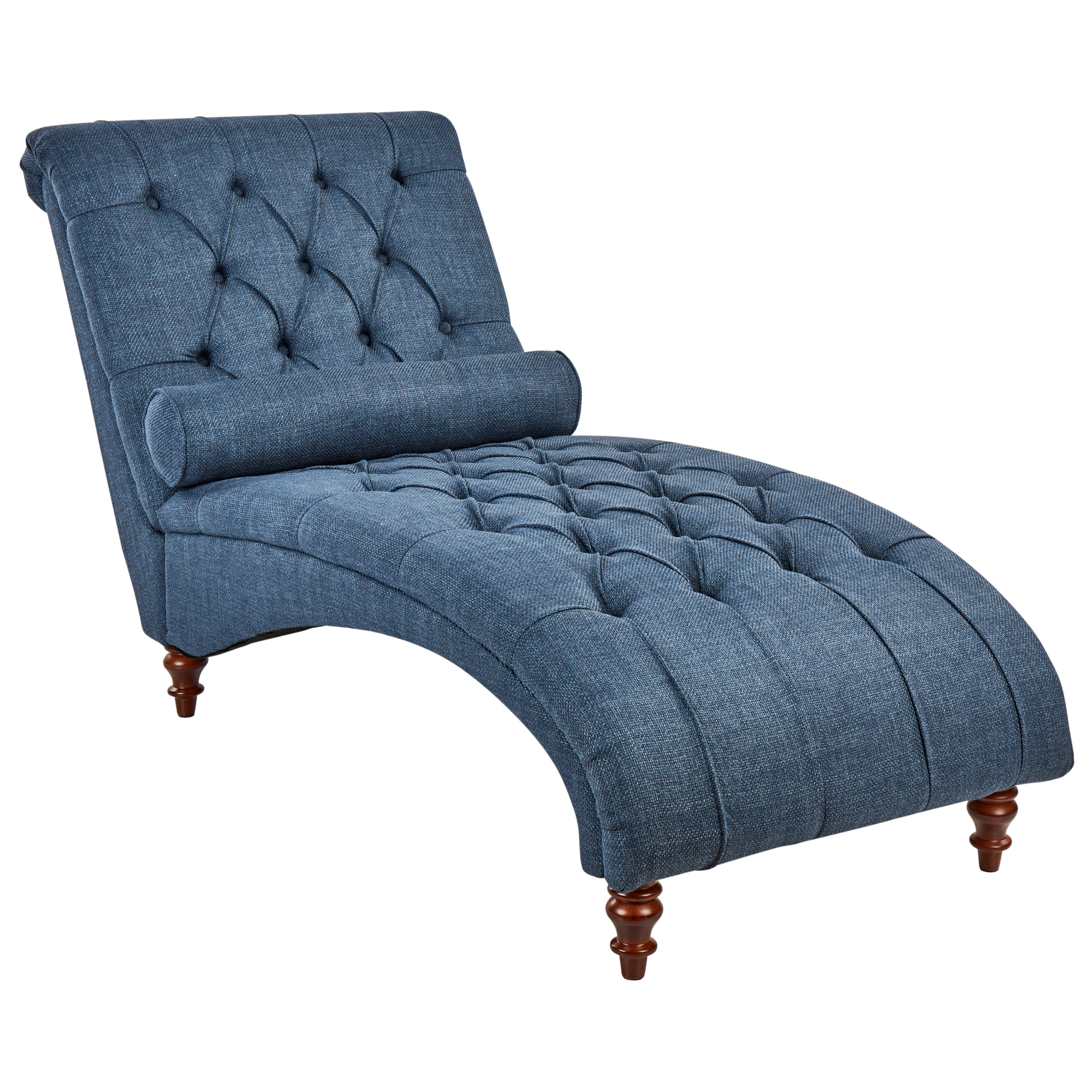 BELIANI Chaise longue stof blauw MURET