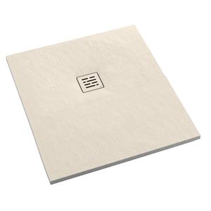 Aco Showerdrain douchevloer - 100x100x3.5cm - antislip - mat zand (beige) 913885