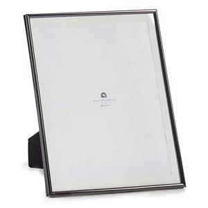 Giftdecor Fotolijstje voor 20 x 25 cm foto - zwart - metaal - frame 23 x 28 cm - passe partout -