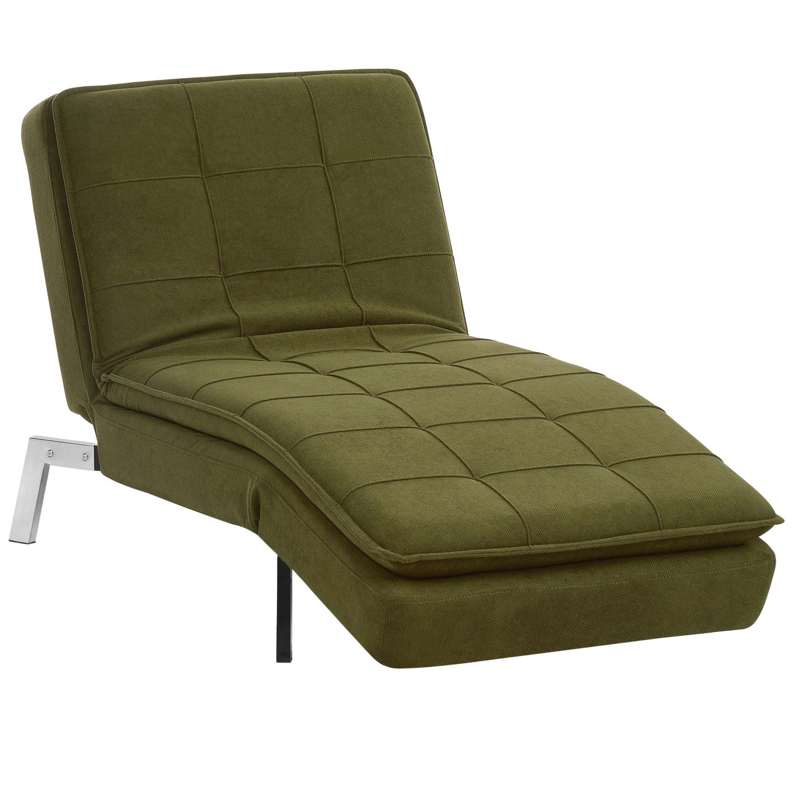 BELIANI Chaise longue stof groen LOIRET