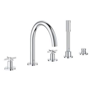 Grohe Atrio 5-gats badrandcombinatie kruisgrepen chroom 29408000