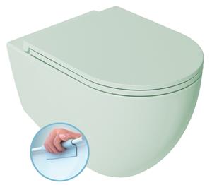 Sapho Infinity toiletpot randloos met softclose zitting mintgroen