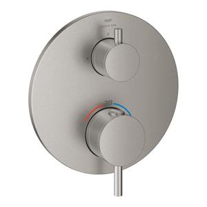 Grohe Atrio thermostatische afdekset z/omstel supersteel 24357DC0