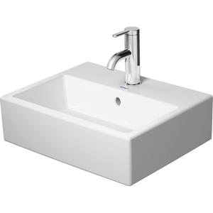 Duravit Vero Air Fontein - 45x35cm - opbouw - 1 kraangat - met overloop - geslepen - wit 0724450027