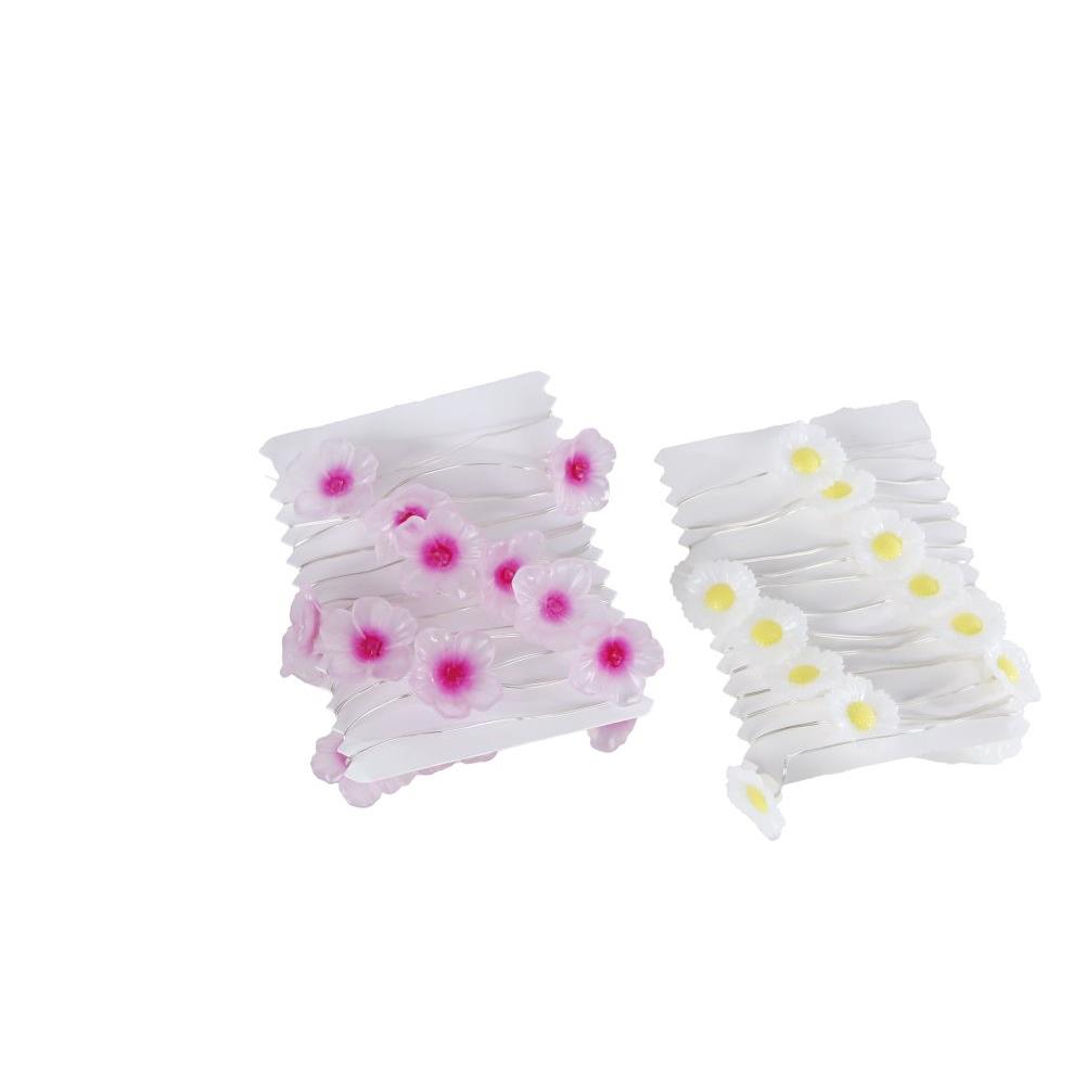 Merkloos Strengverlichting Flowers Roze/geel LED/kunststof 230cm