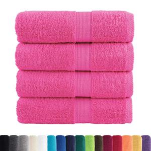 vidaXL Washandjes 4 st 600 g/m² 30x30 cm 100% katoen roze