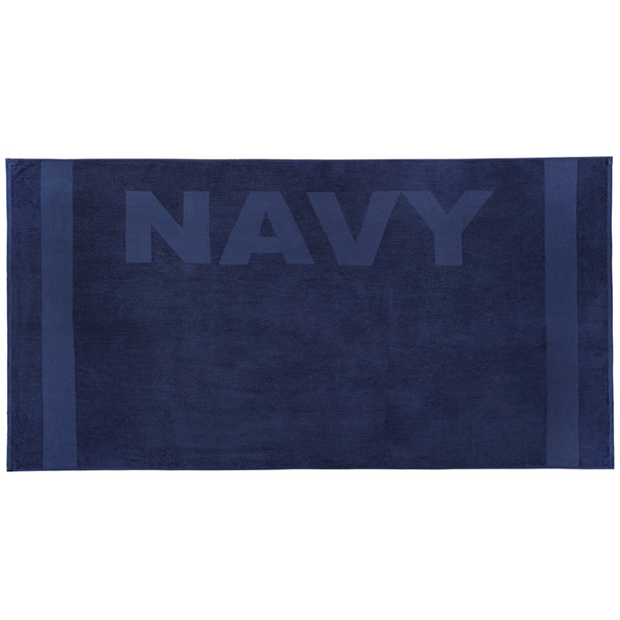 Zavelo Navy Strandlaken Donkerblauw (100x200 cm)