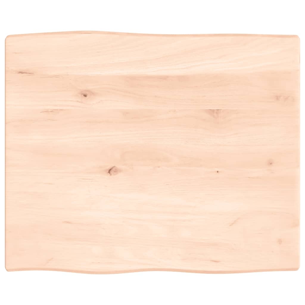 VidaXL Tafelblad natuurlijke rand 60x50x2 cm massief eikenhout