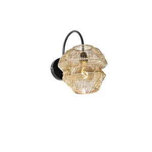 QAZQA Oosterse wandlamp goud - Vadi