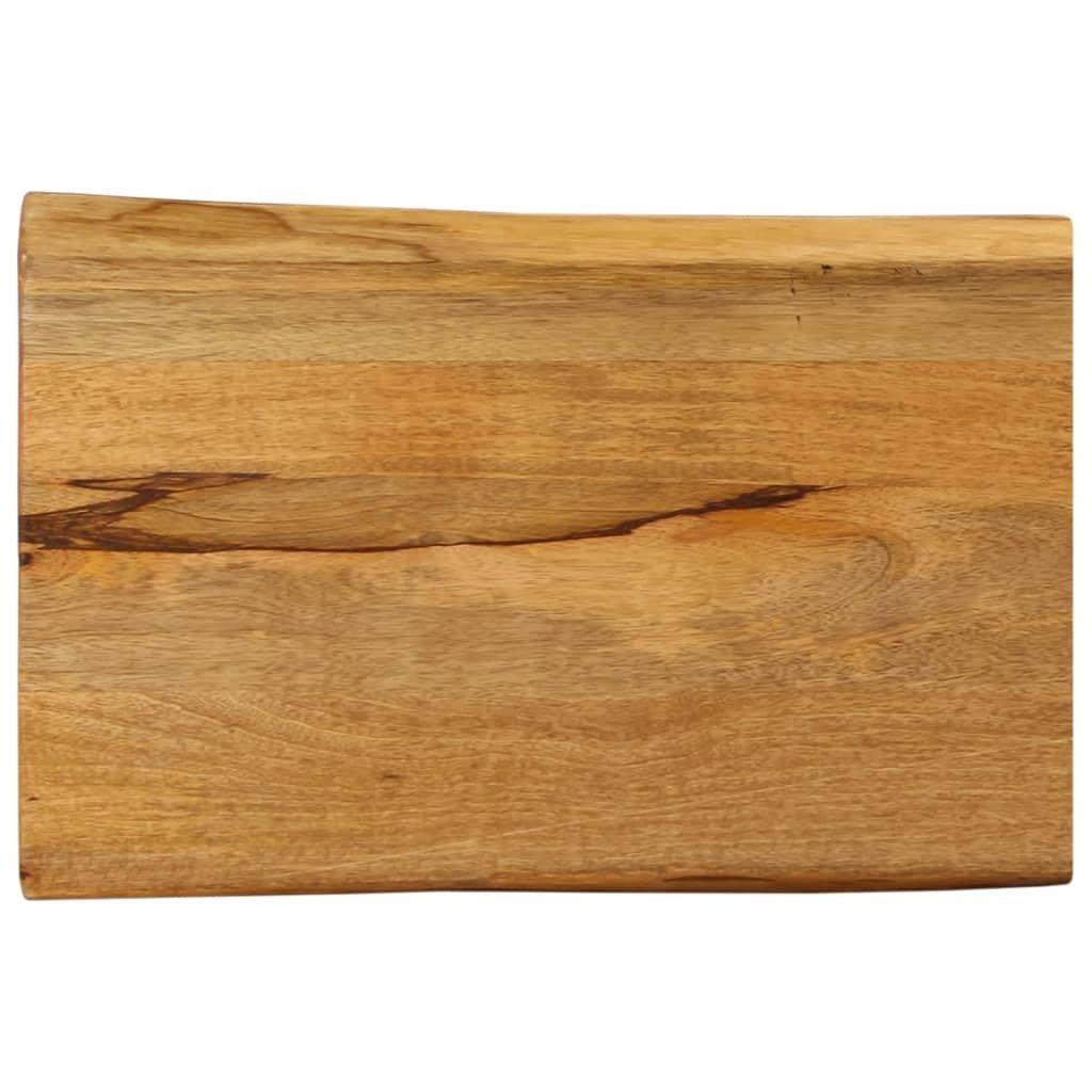 VidaXL Tafelblad met natuurlijke rand 50x40x3,8 cm massief mangohout