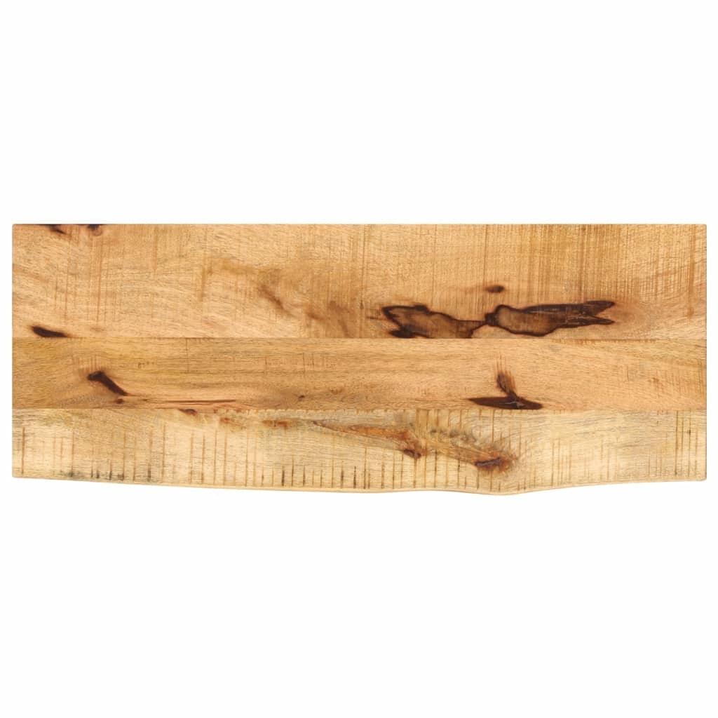 VidaXL Tafelblad met natuurlijke rand 90x30x2,5 cm massief mangohout