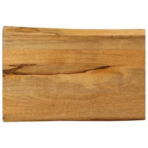 VidaXL Tafelblad met natuurlijke rand 70x40x2,5 cm massief mangohout