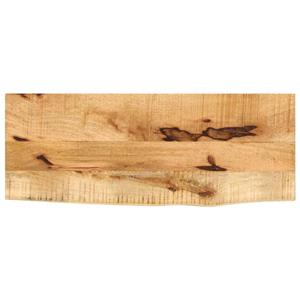 VidaXL Tafelblad met natuurlijke rand 80x30x3,8 cm massief mangohout