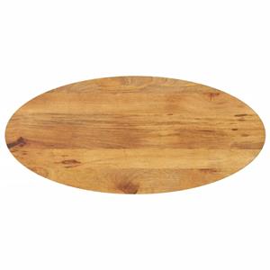 VidaXL Tafelblad ovaal 80x40x2,5 cm massief mangohout