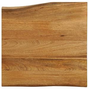 VidaXL Tafelblad met natuurlijke rand 60x60x2,5 cm massief mangohout