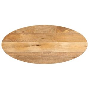 VidaXL Tafelblad ovaal 90x40x2,5 cm massief mangohout