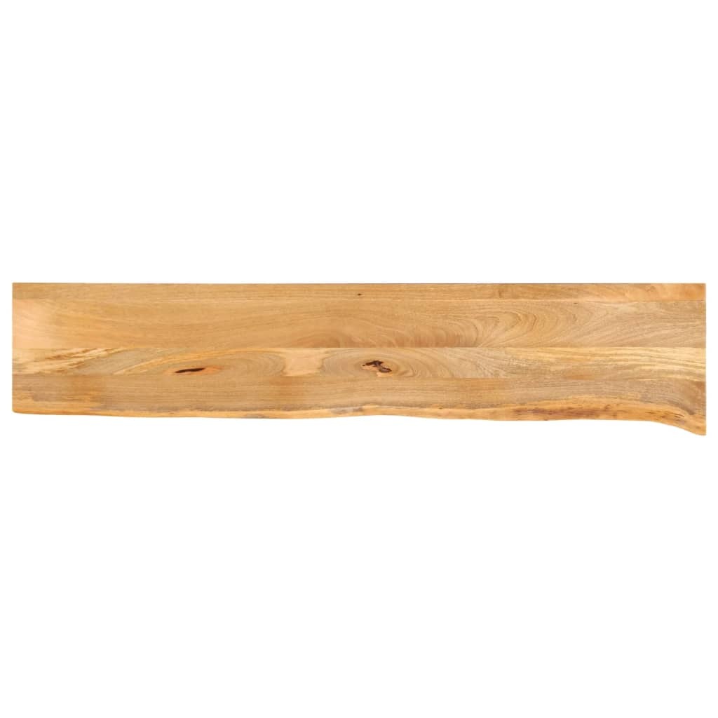 VidaXL Tafelblad met natuurlijke rand 140x20x3,8 cm massief mangohout