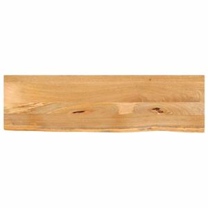 VidaXL Tafelblad met natuurlijke rand 100x30x3,8 cm massief mangohout