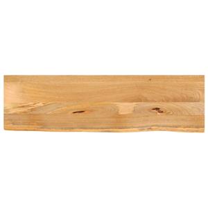 VidaXL Tafelblad met natuurlijke rand 100x40x2,5 cm massief mangohout